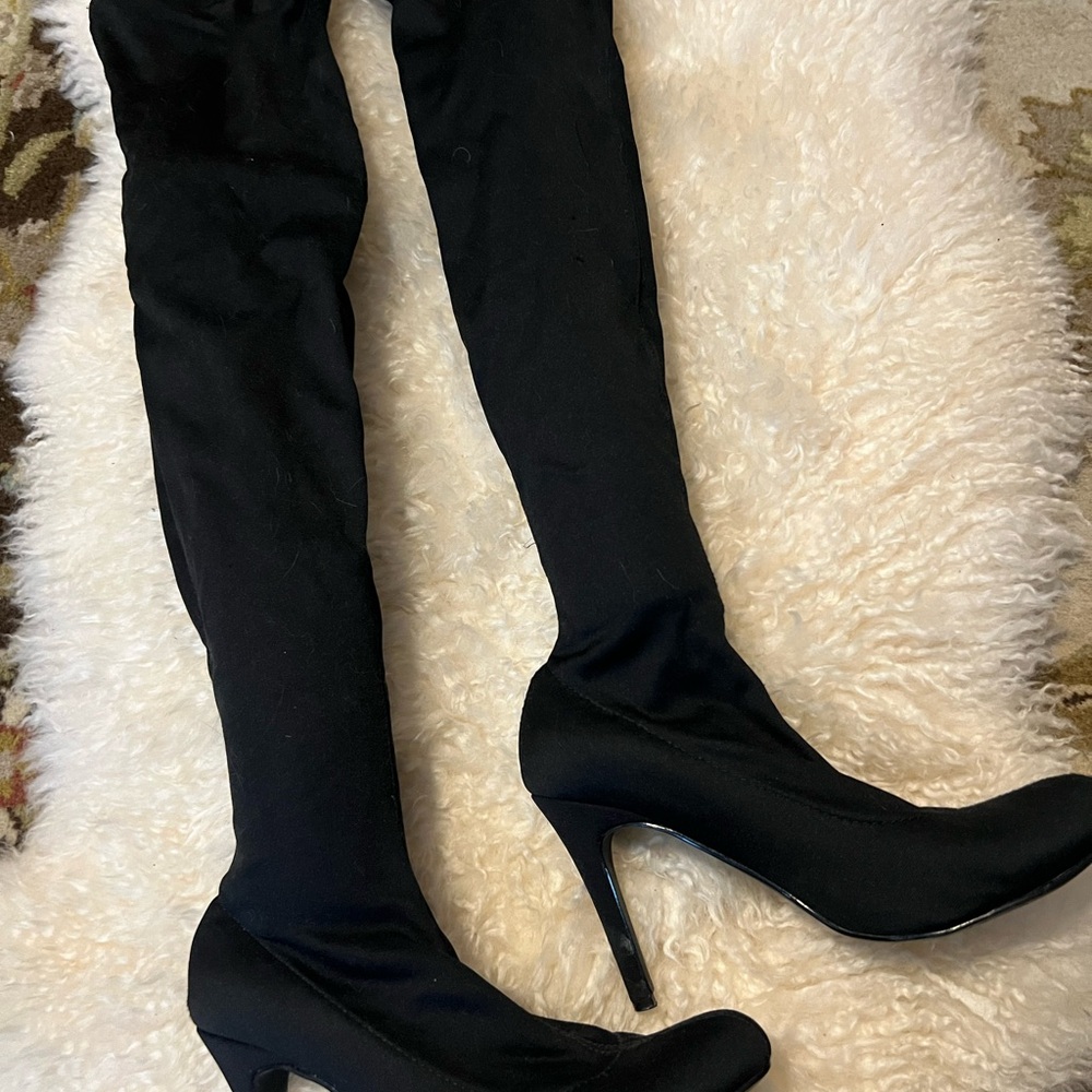 Colin Stuart Black Over the Knee Boots